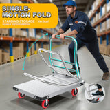 Heavy Duty Foldable Platform Truck - 2700LB Capacity Steel Push Cart