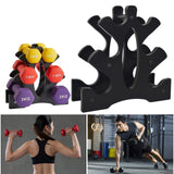 Weight Rack for Dumbbells 3 Tier, Plastic Dumbell Rack, Compact Weight Holders for Free Weights, Space Saver, Small Weight Storage Racks for Home Gym Organization, Max Load 22 lb (Without Dumbbells) WAONIQ
