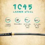 Hand Forged Folded Steel Musashi Wakizashi, Full Tang Samurai Sword