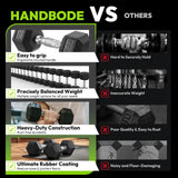 HANDBODE Adjustable Weight Bench for Full Body Workout, 1300 lb Weight Capacity Bench Press Bench of Home Gym Strength Training, Incline Upright Flat Utility Workout Bench with 200 lb Dumbbell Set