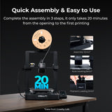 Creality Ender 3 V3 SE 3D Printer, 250mm/s Faster Print Speed CR Touch Auto Leveling Sprite Direct Extruder Dual Z-Axis Auto Filament Loading Ender 3 Upgrade 3D Printer Print Size 8.66x8.66x9.84 inch