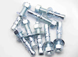 Metalsuberg 1/2"x3" Wedge Anchors by Zinced of Heavy-Duty Fastener for Cement and Concrete (25pcs Pack)