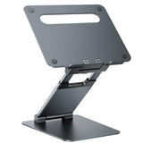 Height Adjustable Laptop Stand for Desk, Dual Foldable Aluminum Computer Riser