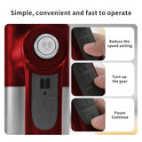 DOAROCA 7-Speed Cordless Hand Mixer for Baking - Electric Handheld Mixer with 6 Stainless Steel Attachments, Turbo Boost, Digital Display, Lightweight Cake Mixer for Eggs, Cream, Cookie Dough (Red)