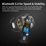 Active Noise Cancelling Wireless Earbuds, 10mm Drivers Deep Bass Stereo Sound, 4 Mics TOZO