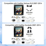 4+64G Android 15 Car Stereo Radio Compatible with Cadillac Escalade/Sailway SLS 2007-2014, 9.7 Inch Touchscreen Support Wireless CarPlay Android Auto, Bluetooth/FM/GPS/WiFi/SWC/Backup Camera