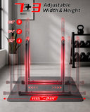 Streamnova Dip Bar Station, 1100LBS Heavy-Duty Adjustable Height & Width Parallel Bars with Dual Inner Connectors ltra-Stable Settings & Non-Slip Feet for Home Gyms, Upper Body & Core Training