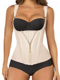 SHAPERX Waist Trainer Corset for Women Tummy Control Sport Girdle Hourglass Waist Cincher Body Shaper with Steel Boned,SZ7293-Beige-S