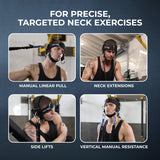 Iron Neck Harness Alpha Plus and Heavy Kit Bundle, Neck Weight Lifting Harness for Strength Training, Posture Correction, Muscle Building, and Pain Relief
