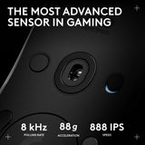 Right- or Left-Handed Mouse with up to 4 Customizable and Switchable Magnetic Side Buttons, 44K DPI Sensor