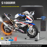 Zerbrikdxy RC Motorcycle Model for Adult, 1/6 Scale S1000RR Dynamic Motorbike Display with Ignition Sound, LED Lights & Spray Effect, Mechanical Model for Collectors Enthusiasts