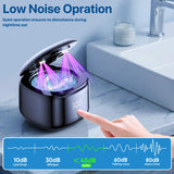 Ultrasonic Retainer Cleaner Machine, 49KHz 220ML Dental Cleaning Pod with Digital Timer, Deep Cleaning Ultrasonic Dentures Cleaner for Night Guards, Braces, Aligner, Toothbrush, Jewelry, Black