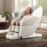 Titan Nido 3D l Full Body Massage Chair l AIR 3D Massage Mechanism l Rocking Motion Position l Voice Control l 2 Stage Zero Gravity Reclining l 7.5" Touchscreen Controller (Taupe)