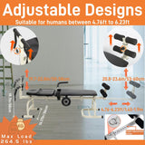 Cervical Vertebra Traction Table, Back Bench, Waist Bed, Body Spinal Decompression, Cervical Vertebra and Lumbar Vertebra Massage Bed, Physical Heal Extension Device, Back Stretch Bench Benediction Life