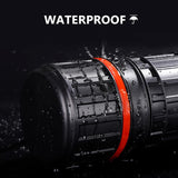 DEWEL Post Tube Expands from 30”to 51”, Waterproof Blueprint Holder Telescoping Art Tube, Large Plastic Black Fishing Rods Case Storage Tube, Light Resistant Drawing Tube with Strap (XL Size)