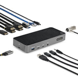 StarTech.com USB-C Triple Monitor Docking Station for MacBook Pro / Air M1 M2 M3 M4 & Windows