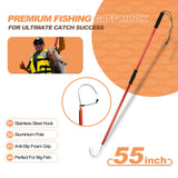 Fishing Gaff Hook Fish Hooked Gig Harpoon Gigging Spear Harpoons Pole with Stainless and Aluminum Hook Yorikyas