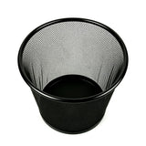 GOODSOFA 6 Gallon Mesh Trash Cans,12-Pack,Metal Wire Wastebaskets, Small Waste Basket Black Trash Can,Small Garbage Can,Recycling Garbage Container Bin for Office,Home,Kitchen,School