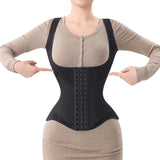 MISTHIN Waist Trainer for Women Corset Shapewear Tummy Control Vest Waist Cincher Shaper Workout Girdle (Black, Small)