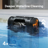 iGarden Robotic Pool Cleaner KN Series, 5.5-Hour Runtime, Smart 3D Navigation, Full-Inverter Energy-Saving Tech, Cleans Floor, Wall & Waterline, for Above-Ground & Inground Pool