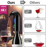 Wine Aerator Electric Wine Decanter Best Sellers One Touch Red -White Wine Accessories Aeration Work with Wine Opener for Beginner Enthusiast - Spout Pourer - Great Mothers Day Gift for Mom