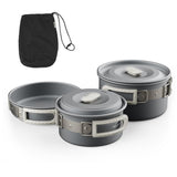 Naturehike Camping Cookware Set Mess Kit for Backpacking Gear, Camp Cooking Set, Camping Pots and Pans Set for Outdoor Backpacking Camping Hiking Picnic