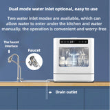 Dishwasher Tabletop Dishwasher Portable Small Fully Automatic Cleaning 4 Cleaning Modes
