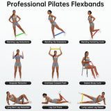 Resistance Bands for Working Out, 5-Pack Elastic Exercise Bands for Strength Training, Stretching, Workout; Home Gym Equipment for Women Men