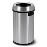 65 Liter Open Top Trash Can, Commercial Grade, Stainless Steel SIMPLI-MAGIC