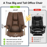 EXCEBET Big and Tall Executive Office Chair with Footrest