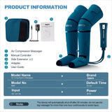 Foot and Leg Massager with Heat- Relief Swelling, Edema, Cramps, Varicose Veins AICUTTI