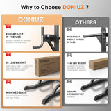 DONIUZ Power Tower Pull Up Bar and Dip Station, Multi-Function Home Gym, Strength Training Fitness Equipment, Height Adjustable(DZ-580A)