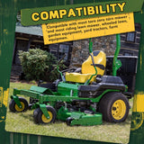 Wiltire 13x6.50-6 Flat Free Tire and Wheel with Rim,Universal 13x6.5-6 Solid Smooth Rubber Zero-Turn Lawn mowers Tire,5.5"-7.72”Centered Hub and 3/4" extra 5/8" 1/2” Bushings(Yellow)