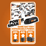 WORX Cordless String Trimmer & Lawn Edger, Electric Weed Wacker with 4.2 LBS, 20V Weed Eater with Auto Feed, Battery & Charger Included, WG154