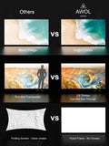AWOL VISION 100-inch Projector Screen Fixed Frame, 1.3 dB Peak Gain, The Perfect Combo with LTV-2500, 80% Picture Quality Improved, 4K / 8K Ultra HD, Active 3D Wall Mount Projector Screen, MW-100
