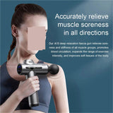TECJHJZ Massage Gun, Portable Electric Massage Gun/Fascia Gun Suitable for Deep Tissue Muscle Relaxation of The Whole Body, Neck, Back and Legs(Gray)