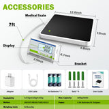 SASVY Medical Scale 660lb/300kg Wrestling Physician Scale for Body Weight Anti-Slip Platform for Home Office Hospital lb/lb:oz/kg