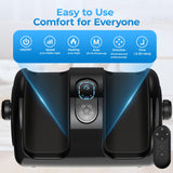 HTM Foot Massager Machine with Heat – Shiatsu Style Foot Relaxer with 3 Speeds and 3 Modes, Versatile Control, Ideal Gift for Men and Women, Perfect for Home and Office Relaxation