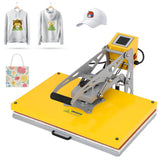 Semi-Auto Heat Press Machine, 16x24inch Heat Press with Slide-Out Base, 110V 2000W High-Pressure Sublimation Transfer Machine