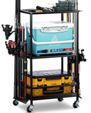 Fishing Rod Holder | Fishing Pole Rack for 10 Rods for Garage Basement or Indoor EXTCCT
