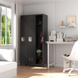 OPTYMIRA 72" Tall Employee Locker with 3 Doors,Steel Sports School Locker