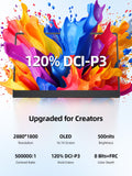 UPERFECT OLED Portable Monitor Touchscreen, 14" 3K 120Hz Gaming Monitor