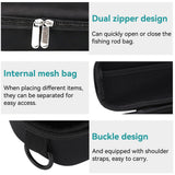 Jwthee Travel Fishing Rod Case Hard Shell, Fishing Pole Carrying Case for Travel Fishing Rod Bag Carrier Case Fishing Pole Travel Case with Shoulder Strap for Fishing Tools