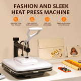 Heat Press Machine for T Shirts - 15x15 Swing Away Shirt Press Machine - Professional Heat Press for Sublimation