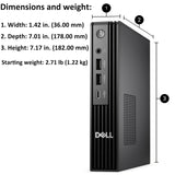 Dell Pro Micro Plus Mini PC (Next Gen OptiPlex 7000 MFF), Bussiness Desktop Computer AI PC