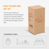 ESHINE Adjustable Bed Frame + Memory Foam Hybrid 14 Inch Mattress(Medium Soft), Bluetooth App Control, 5 Minutes Installation, Head and Foot Incline, King, 2000 Series