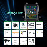 4+64G Android 15 Car Stereo Radio Compatible with Cadillac Escalade/Sailway SLS 2007-2014, 9.7 Inch Touchscreen Support Wireless CarPlay Android Auto, Bluetooth/FM/GPS/WiFi/SWC/Backup Camera