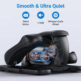 MERACH Under Desk Elliptical Machine, Ellipse Leg Exerciser for Seniors Adults Fully Assembled, Portable & Quiet Electric Seated Pedal Exerciser with 12 Adjustable Speed & Remote Control & 12 AutoMode MERACH