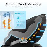 Titan Axiom LE l Dual Massage Mechanism l Shiatsu Massage l Full Body Massage Chair l Intelligent Voice Control l 45°C Heating Therapy l Zero Gravity Reclining l for Home and Office Use (Brown)