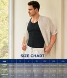 Men Body Shaper Compression Shirt Underwear Moobs Chest Binder Tummy Slimming Tank Top Vest (4XL, Black)